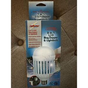 ZapMaster LED 2-in-1 Bug Zapper & Light Bulb BRAND NEW CHEMICAL FREE